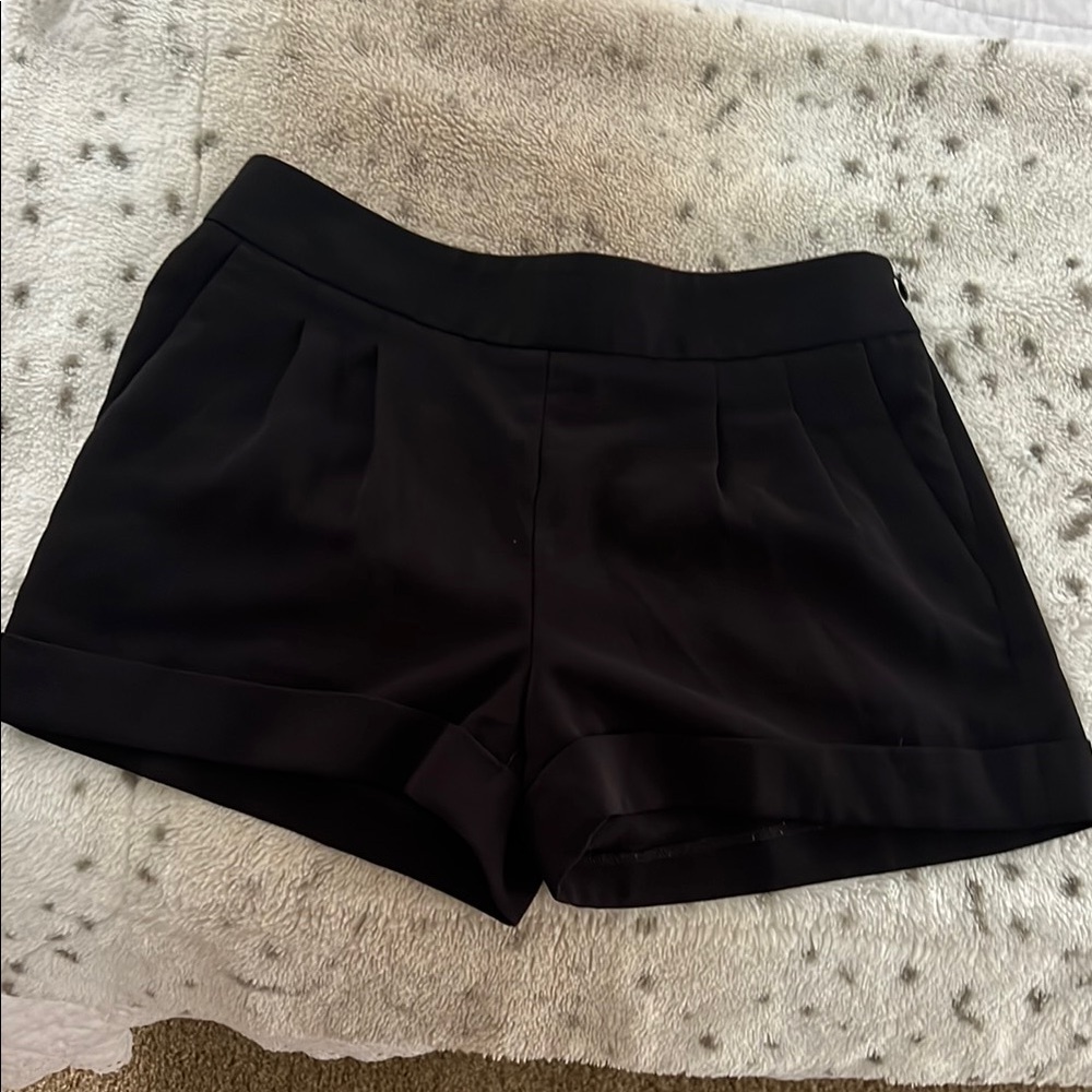 Express Black High Waist Dress Shorts